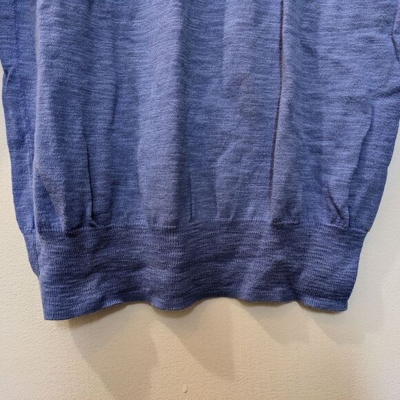 J.Crew 3/4 Sleeve Periwinkle Blue Pull Over Sweater 100% Cotton, Womens Small - Picture 6 of 10